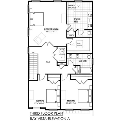 Elevation A - 3rd Floor