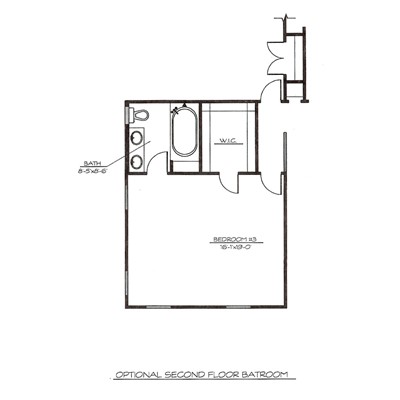 Optional Second Floor Bathroom